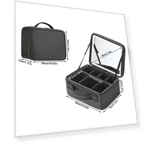 Smart LED Cosmetic Bag with Mirror — Cosmetic Cases, TOP-HOME MALL