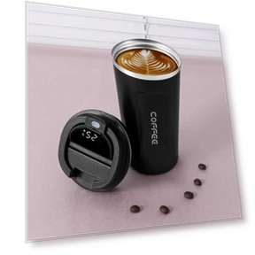 Smart LED Display Coffee Mug — Beverage Warmers, Kangaroo