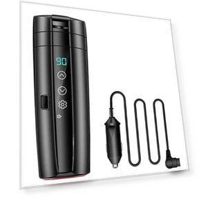 Smart Temperature Display Car Heating Cup — Beverage Warmers, Lifeone