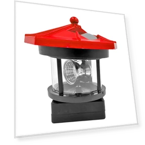 Solar LED Beacon Light — Garden Illumination, Warm home textiles