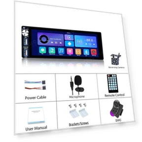 Universal 6.9-inch Car Radio with Carplay — Stereo Receivers, Reakosound