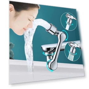 Universal Faucet Aerator with 1080° Robotic Swivel Arm — Aerators, HaoJia