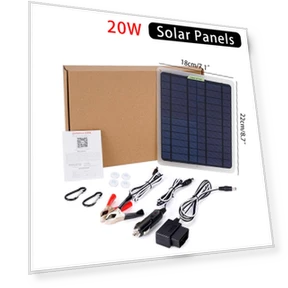 20W Automatic Solar Panel — Chargers, JOHO