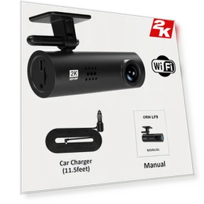 2K HD WIFI DVR Car Dash Cam — Rearview Cameras for Cars, LIAESMART