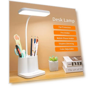 LED Desk Lamp with 3 Brightness Levels — Study & Desk Lighting, Binchi Lighting Appliances