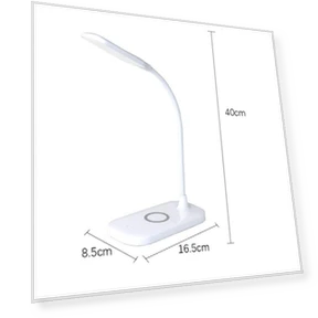 LED Desk Lamp with Wireless Charger — Study & Desk Lighting, Binchi Lighting Appliances