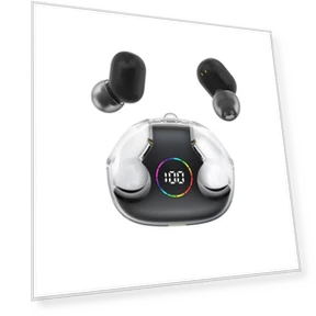 Mini Wireless Headphones with Digital Display — In-Ear Headphones, VAORLO