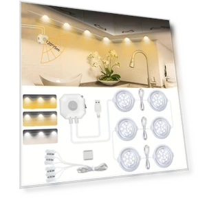 Motion Sensor Cabinet Lighting — Under-Cabinet Mounts, Binchi Lighting Appliances