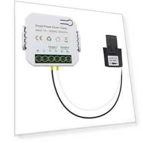 Smart Energy Meter with Clamp — Energy Measurement Tools, White Dream