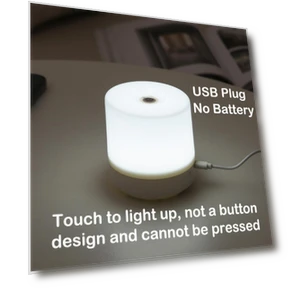 Touch Dimming USB Bedside Lamp — Desk & Table Lighting, Binchi Lighting Appliances