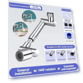 Universal Rotating Robotic Arm Faucet Extender — Aerators, High-quality life products