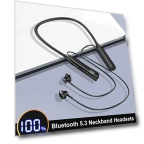 Wireless Neckband Headphones — In-Ear Headphones, Meiteai-Electronics