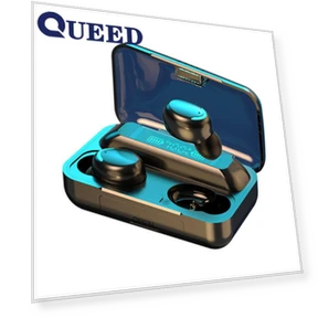 Bluetooth Headset with Touch Screen and Digital Display — Audio Gear, QUEED
