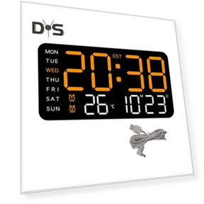 Digital Wall Clock with Large Display — Wall, DYS Home Decor