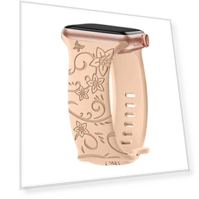 Floral Engraved Strap for Smartwatches — Bands, Apband watch bands
