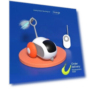 Interactive Smart Toy Car for Pets — Interactive Animal Companions, Young Time