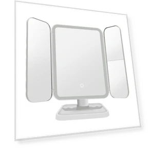LED Makeup Mirror with 3X Magnification — Handheld, dooob