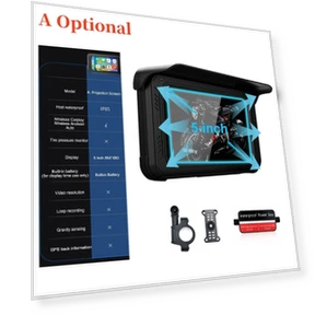 Motorcycle Wireless Carplay Smart Android with Automatic Projection Screen, Driving Recorder with Tire Pressure... — Navigation & GPS Accessories, zhishangyoupin