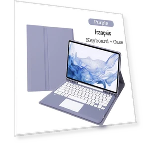 Portable Detachable Touch Bluetooth Keyboard TPU Case — Keyboard Cases, HZ-C