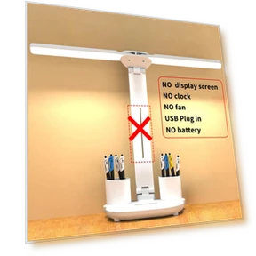 Rechargeable Foldable Touch LED Desk Lamp with Dual Heads — Desk & Table Lighting, Lighting Life Hub