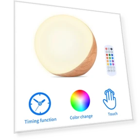 Rechargeable Touch Night Light with Remote Control — Night Lights, Binchi Lighting Appliances