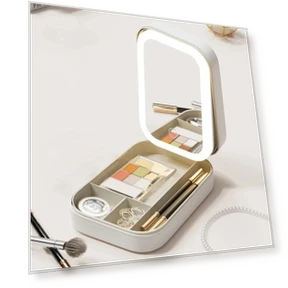 Smart LED Cosmetic Case with Mirror — Cosmetic Cases, Makeup Kits