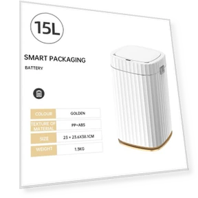Smart Waste Bin — Waste Baskets, QIANBAIDI