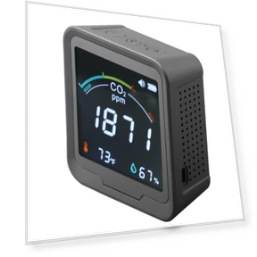 Smart WiFi Tester for CO/CO2 — Air Quality Monitors, White Dream