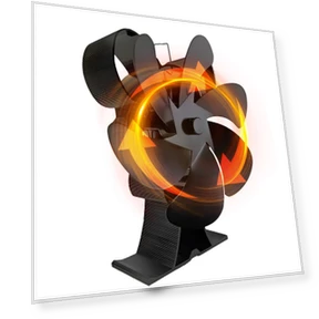 Stove Fan with Electric Drive — Fireplace Fans, Meterk