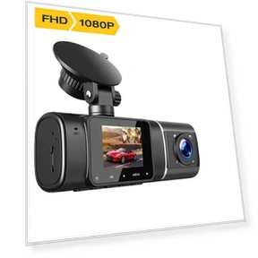 Touch Screen Dash Cam with Dual Lens — Dashboard Cameras, Optimized General