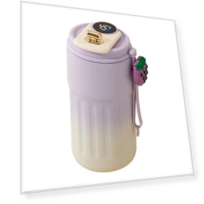 Vacuum Thermo Mug with Temperature Display — Beverage Warmers, FINE DAY