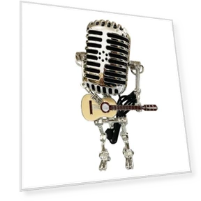 Vintage Robot Microphone Night Light — Creative Lighting Solutions, Cleaner Products