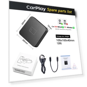 5G Bluetooth Wired to Wireless Carplay AI Box — Stereo Receivers, Reakosound