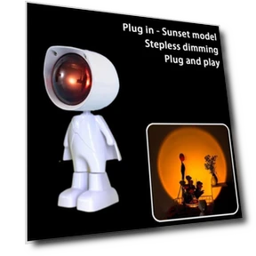 Astronaut Robot Lamp Projector Sunset Light — Night Lights, cucu04