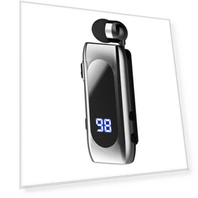 Bluetooth-Compatible Headset with Retractable Cable Lavalier V5.2 — Accessory Kits, NailArt