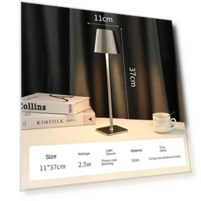 Minimalist Retro Coffee Shop Atmosphere LED Desk Lamp — Study & Desk Lighting