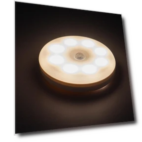 Rechargeable Two-Tone Night Light with Smart Motion Sensor — Night Lights, Factory Discount Outlet