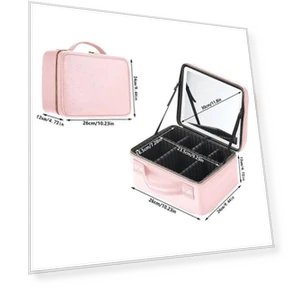 Smart LED Cosmetic Bag with Mirror — Cosmetic Cases, Elegant Living House