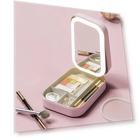 Smart LED Cosmetic Mirror Case — Cosmetic Cases, Makeup Kits