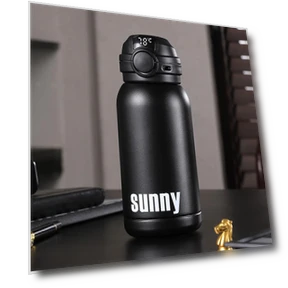 Smart Temperature Display Thermos Cup — Beverage Warmers, MENGN Top