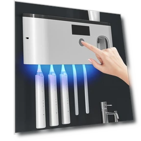 Toothbrush Holder with UV Disinfection — Toothbrush Holders, TOP-HOME MALL