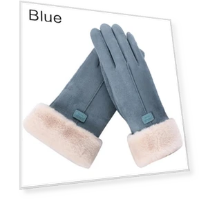 Winter Warm Soft Comfortable Suede Wool Touchscreen Gloves — Gloves & Mittens, SDS001