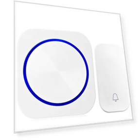 Autonomous Waterproof Wireless Doorbell with Nightlight — Push Buttons, Conwe