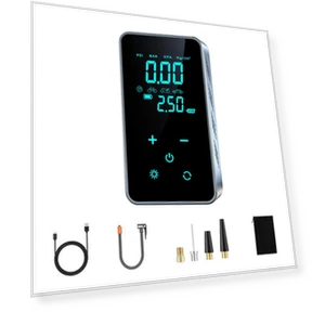 Car Tire Pump with LED Emergency Lights — Tire Inflation Solutions, Optimized General