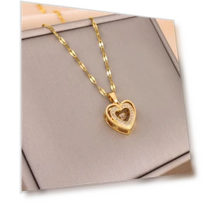 Double Layer Smart Love Pendant Necklace — Smart Jewelry, JMANDJM