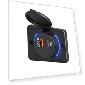 Dual PD QC3.0 Socket Car Charger — Chargers, Cars Auto Home