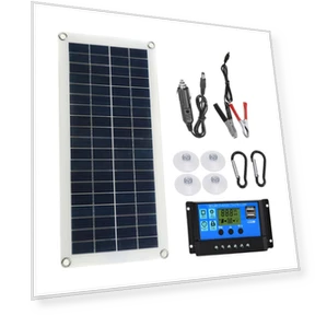 Flexible 12V Panel Switch USB Charging Interface Solar Board with Controller — Renewable Energy Solutions, Musysh