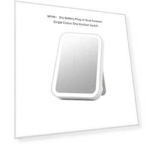 LED Cosmetic Mirror with Touch Screen — Compact & Travel, Makeup Kits