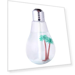 LED Night Light Humidifier with Fine Mist Air Freshener — Air Moisturizers, Refreshing Home