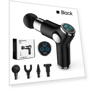 Massage Gun with LCD Touch Screen — Back Relief Solutions, Carrefour online